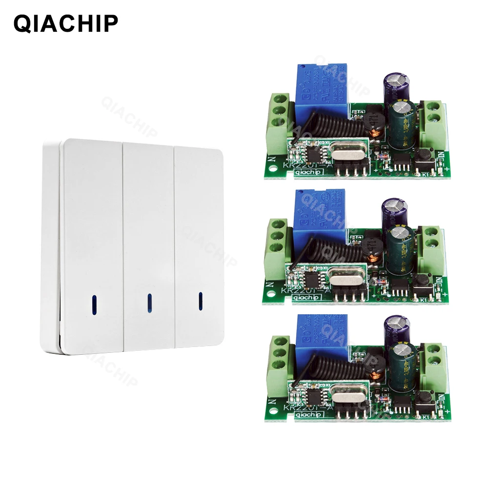 difoda 433Mhz Universal 1 CH RF Remote Control Switch AC 110V 220V Wireless Receiver Module + Wall Panel Transmitter 433 mhz
difoda 433Mhz Universal 1 CH RF Remote Control Switch AC 110V 220V Wireless Receiver Module + Wall Panel Transmitter 433 mhz