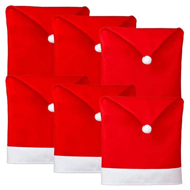 Promotion! 6 Pcs Christmas Chair Covers Santa Hat Chair Covers For Dining Room Holiday Christmas Decorations Red
Promotion! 6 Pcs Christmas Chair Covers Santa Hat Chair Covers For Dining Room Holiday Christmas Decorations Red