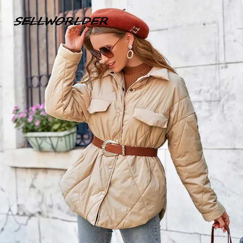 Elegant Pattern Button Pocket Women Short Coat Winter Office Lady Long Sleeves Lapel Loose Parkas Female Solid Warm Coat
Elegant Pattern Button Pocket Women Short Coat Winter Office Lady Long Sleeves Lapel Loose Parkas Female Solid Warm Coat