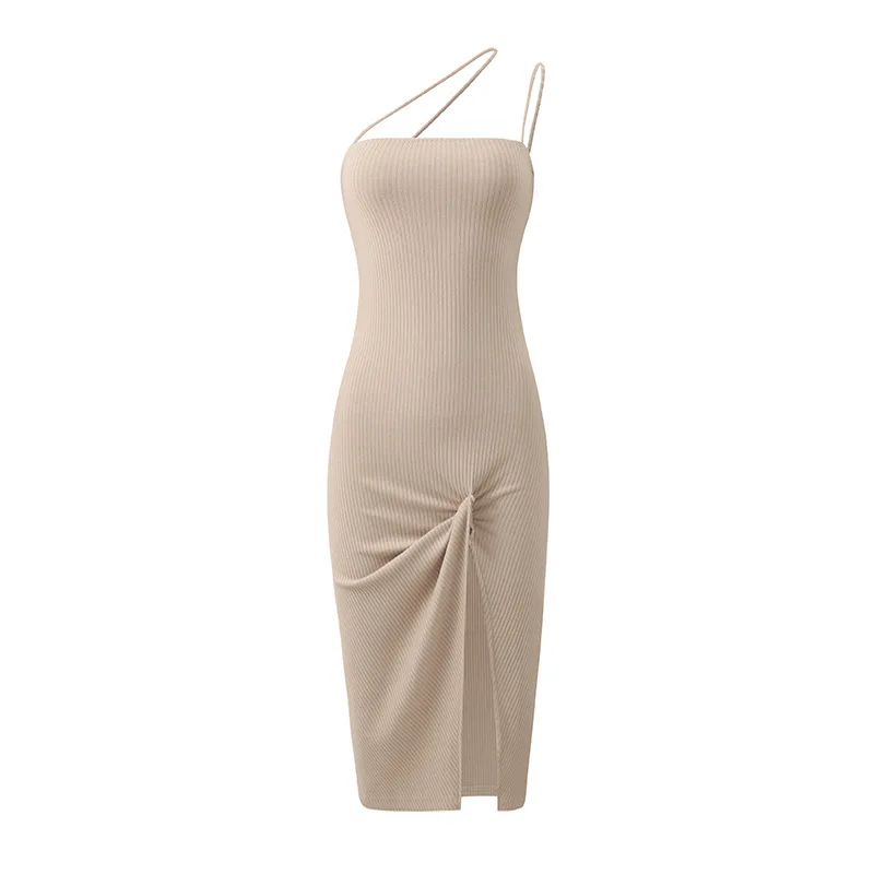 Women Knitted Bandage Lace Up Split Midi Dress Female Ladies Sleeveless Mermaid Slim Fit One Shoulder Evening Dress Robe De Nuit
Women Knitted Bandage Lace Up Split Midi Dress Female Ladies Sleeveless Mermaid Slim Fit One Shoulder Evening Dress Robe De Nuit
