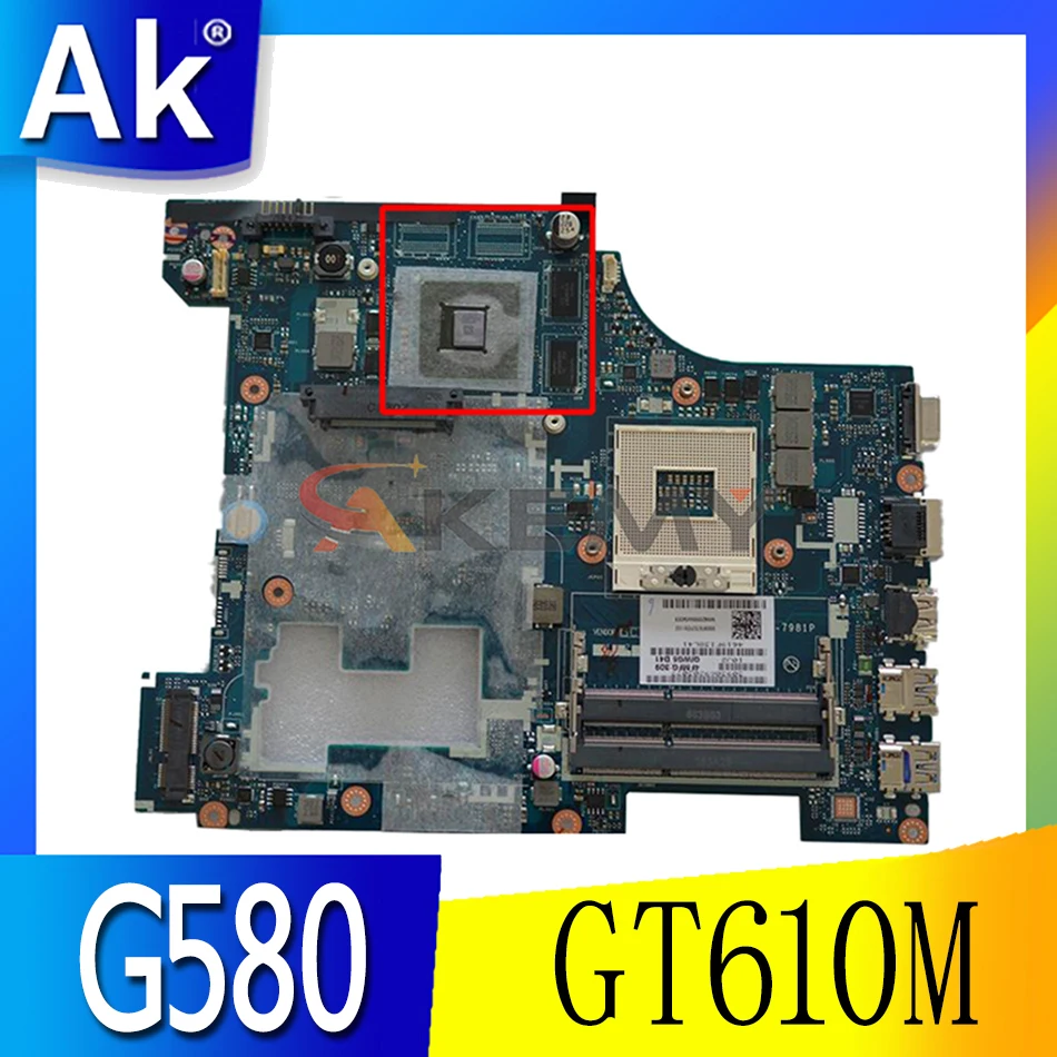 Laptop motherboard For LENOVO Ideapad G580 GT610M 15' Inch Mainboard QIWG5 G6 G9 90001174 LA-7981P SLJ8E N13M-GE7-B-A2 
Laptop motherboard For LENOVO Ideapad G580 GT610M 15' Inch Mainboard QIWG5 G6 G9 90001174 LA-7981P SLJ8E N13M-GE7-B-A2