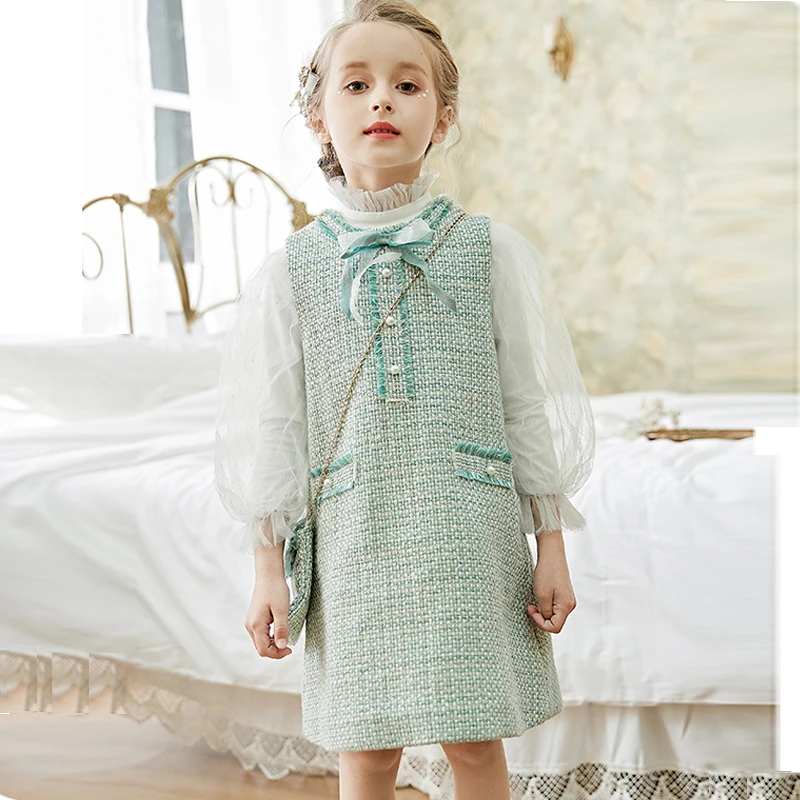 Girls Clothing Sets Spring 2020 Denim Vest skirts+Princess Dress Children Clothes Elegant 2pcs Set Kids Teen Long Sleeve Costume
Girls Clothing Sets Spring 2020 Denim Vest skirts+Princess Dress Children Clothes Elegant 2pcs Set Kids Teen Long Sleeve Costume
