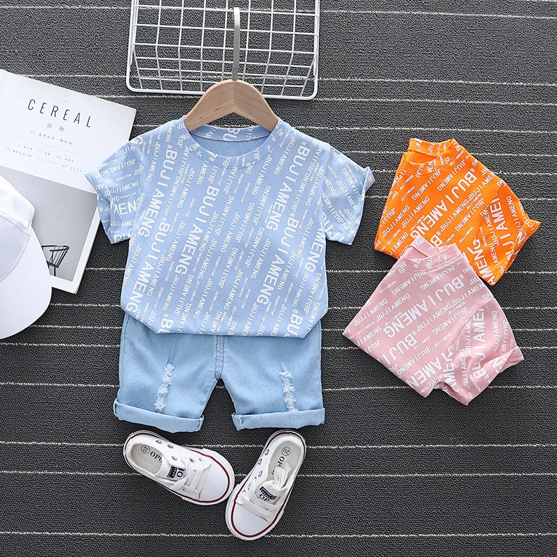 Summer Baby Short Sleeves Clothes Sets Fashion Tops + Pants Toddler Boys Girls Outfits Suits 2pcs Newborn Infant Clothing 
Summer Baby Short Sleeves Clothes Sets Fashion Tops + Pants Toddler Boys Girls Outfits Suits 2pcs Newborn Infant Clothing