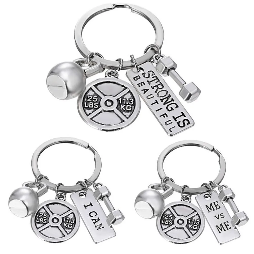 1pcs Strength Sports Barbell Dumbbell Charm Weight Fitness with Words Gym Crossfit Gifts Keyring Keychain Car Key Rings Keyring
1pcs Strength Sports Barbell Dumbbell Charm Weight Fitness with Words Gym Crossfit Gifts Keyring Keychain Car Key Rings Keyring