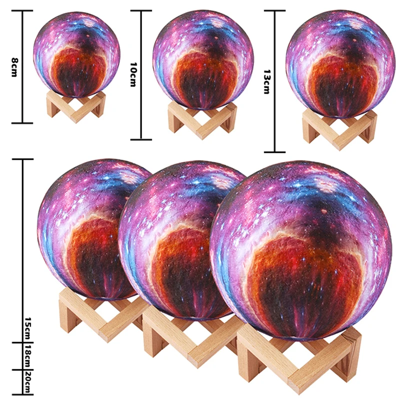 3D Print Starry Sky Light Painted Moon Light LED Night light USB Charging Table Lamp Creative Gift Bedroom Decor For Home
3D Print Starry Sky Light Painted Moon Light LED Night light USB Charging Table Lamp Creative Gift Bedroom Decor For Home