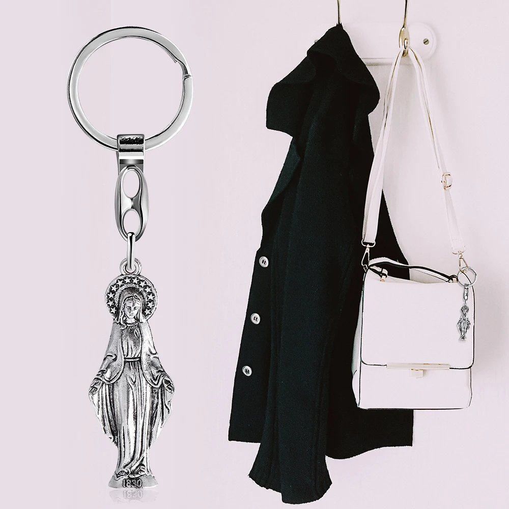 Metal Virgin Mary Angel Exorcism Keychain Jewelry Pendant Car Pendant Catholic Christian Crafts Boutique Accessories
Metal Virgin Mary Angel Exorcism Keychain Jewelry Pendant Car Pendant Catholic Christian Crafts Boutique Accessories