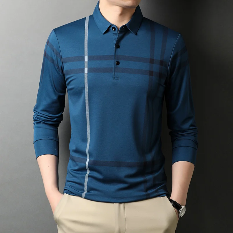 Men Clothes High End Designer 2021 Fashion Brand Polo Shirt Men 2021 Black Striped Korean Top Quality Casual Long Sleeve Tops
Men Clothes High End Designer 2021 Fashion Brand Polo Shirt Men 2021 Black Striped Korean Top Quality Casual Long Sleeve Tops