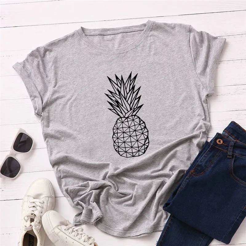 Plus Size S-5XL New Pineapple Print T Shirt Women T-Shirts 100% Cotton O Neck Short Sleeve Summer Tops Tees Female Casual Tshirt
Plus Size S-5XL New Pineapple Print T Shirt Women T-Shirts 100% Cotton O Neck Short Sleeve Summer Tops Tees Female Casual Tshirt