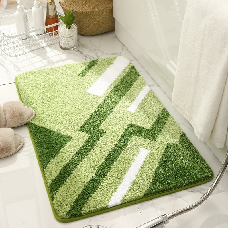 Striped Flocking Bath Mat Super Soft Anti Slip Bathroom Carpet Strong Water Absorption Floor Shower Room Quick-drying Foot Mat
Striped Flocking Bath Mat Super Soft Anti Slip Bathroom Carpet Strong Water Absorption Floor Shower Room Quick-drying Foot Mat