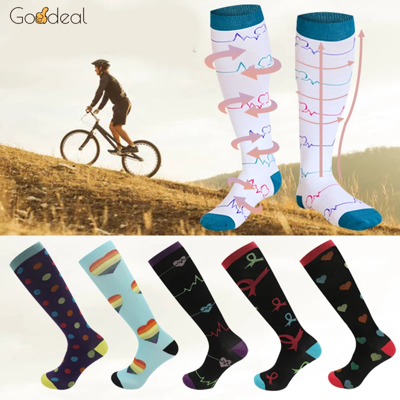 Goodeal Professional Compression Socks for Men Women High Cycling Sports Running Football Varicose Veins Middle Tube Stocking
Goodeal Professional Compression Socks for Men Women High Cycling Sports Running Football Varicose Veins Middle Tube Stocking