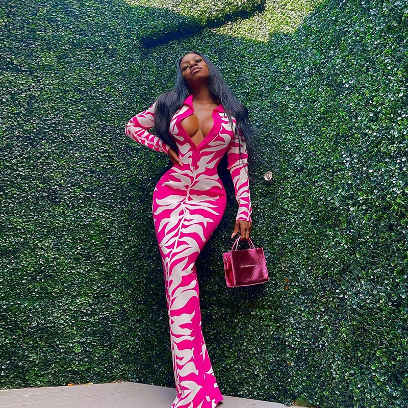 2021 Ankle Dress Women Lapel Button Print Sexy Party Chest Covering Hollowed Out Dew One-Piece Dresses Nightclub Must-Have
2021 Ankle Dress Women Lapel Button Print Sexy Party Chest Covering Hollowed Out Dew One-Piece Dresses Nightclub Must-Have