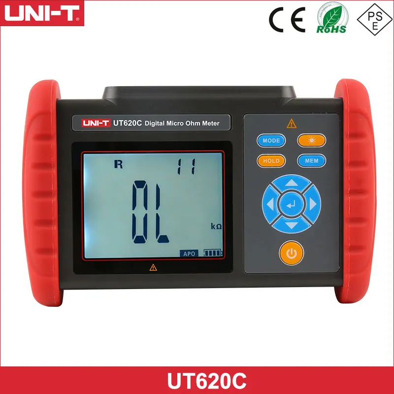 Цифровой Микро-Омметр UNI-T UT620C, Измеритель постоянного тока низкого сопротивления, Тестер Сопротивления проводов/катушек/двигателей
Цифровой Микро-Омметр UNI-T UT620C, Измеритель постоянного тока низкого сопротивления, Тестер Сопротивления проводов/катушек/двигателей