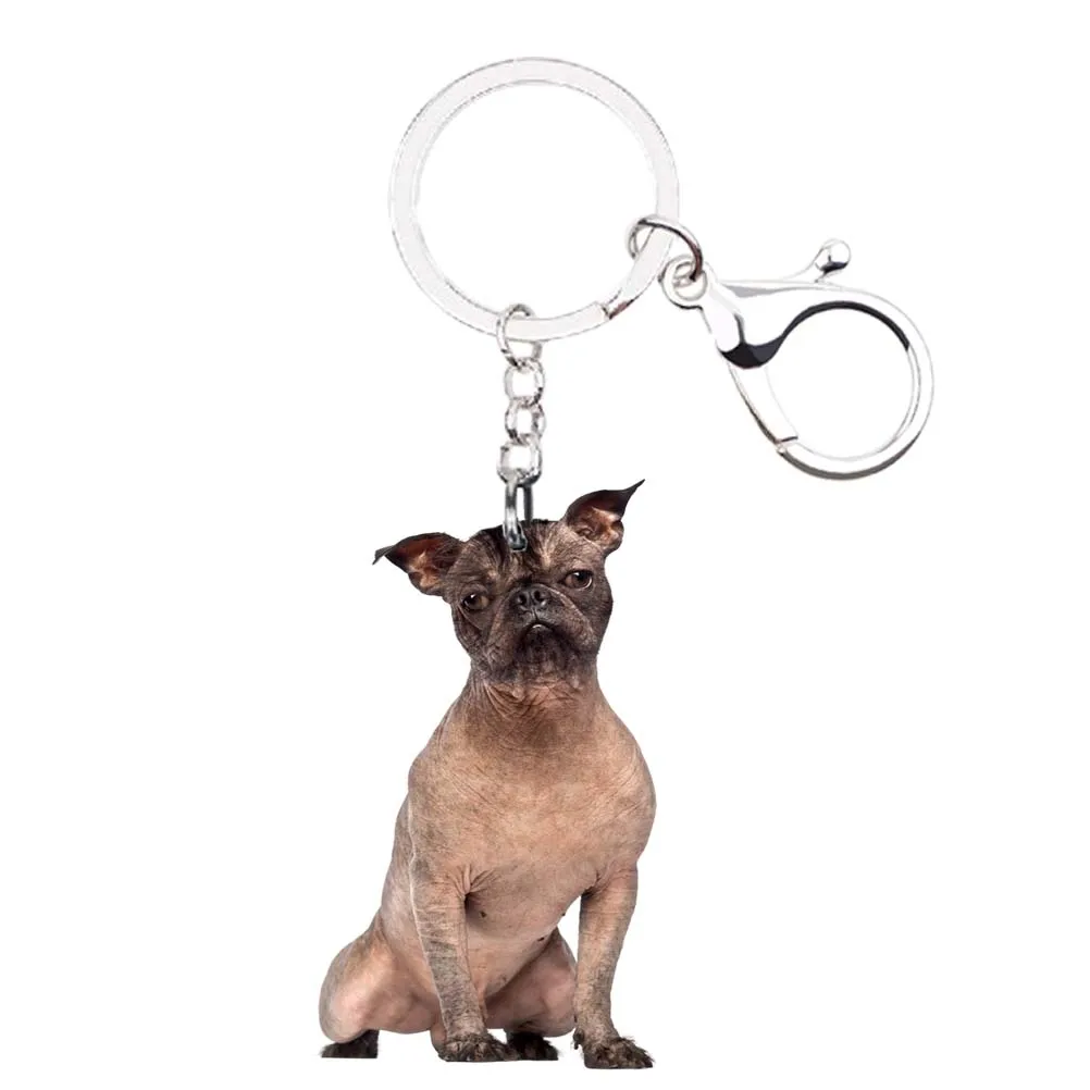 Chinese Crested Dog silver Lobster clasp Keychain Animal keyring llaveros acrylic ring womens car key NOT 3D bag drop fashion
Chinese Crested Dog silver Lobster clasp Keychain Animal keyring llaveros acrylic ring womens car key NOT 3D bag drop fashion