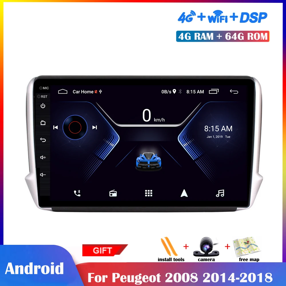 10,1 дюймов Android мультимедийный плеер для Peugeot 2008 2014-2018 автомобильный Радио Стерео навигация GPS сенсорный IPS Wifi экран 4G чистая DSP
10,1 дюймов Android мультимедийный плеер для Peugeot 2008 2014-2018 автомобильный Радио Стерео навигация GPS сенсорный IPS Wifi экран 4G чистая DSP