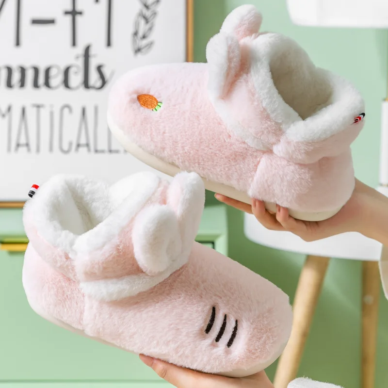 Women Winter Shoes Cute Cartoon Rabbit Warm Home Slippers Women Non-Slip Floor Cozy Soft Plush Indoor Furry Slippers for Girls
Women Winter Shoes Cute Cartoon Rabbit Warm Home Slippers Women Non-Slip Floor Cozy Soft Plush Indoor Furry Slippers for Girls