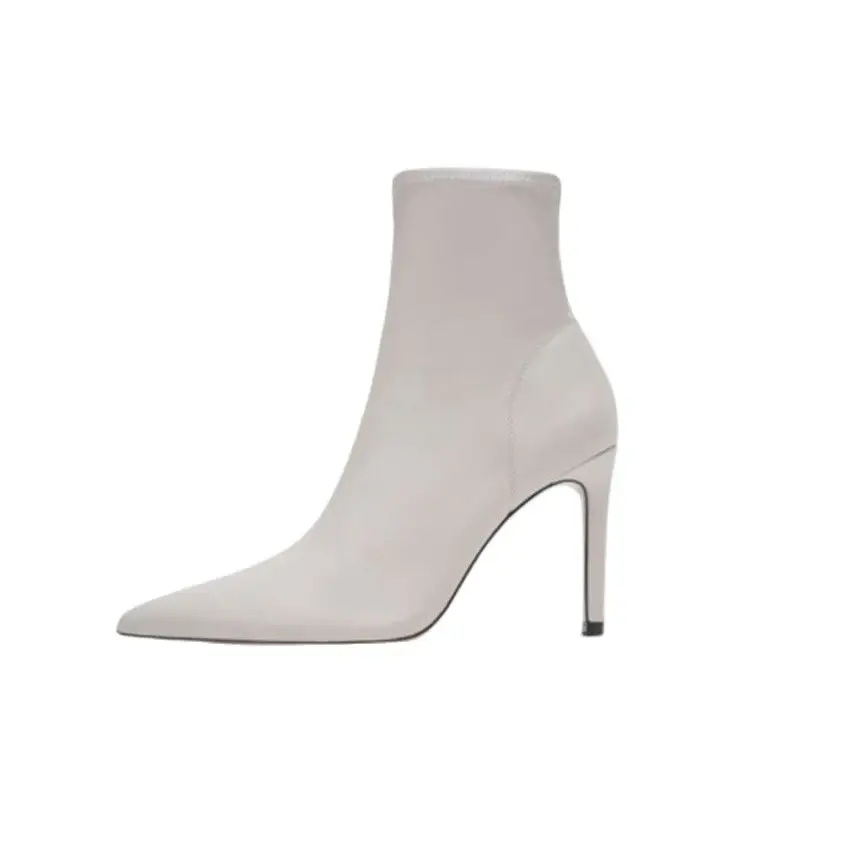 Small Short Boots Women's High Heel Single Boots Autumn 2021 New Zipper Thin Heel Medium Tube Thin Boots Pointed Elastic Boots
Small Short Boots Women's High Heel Single Boots Autumn 2021 New Zipper Thin Heel Medium Tube Thin Boots Pointed Elastic Boots