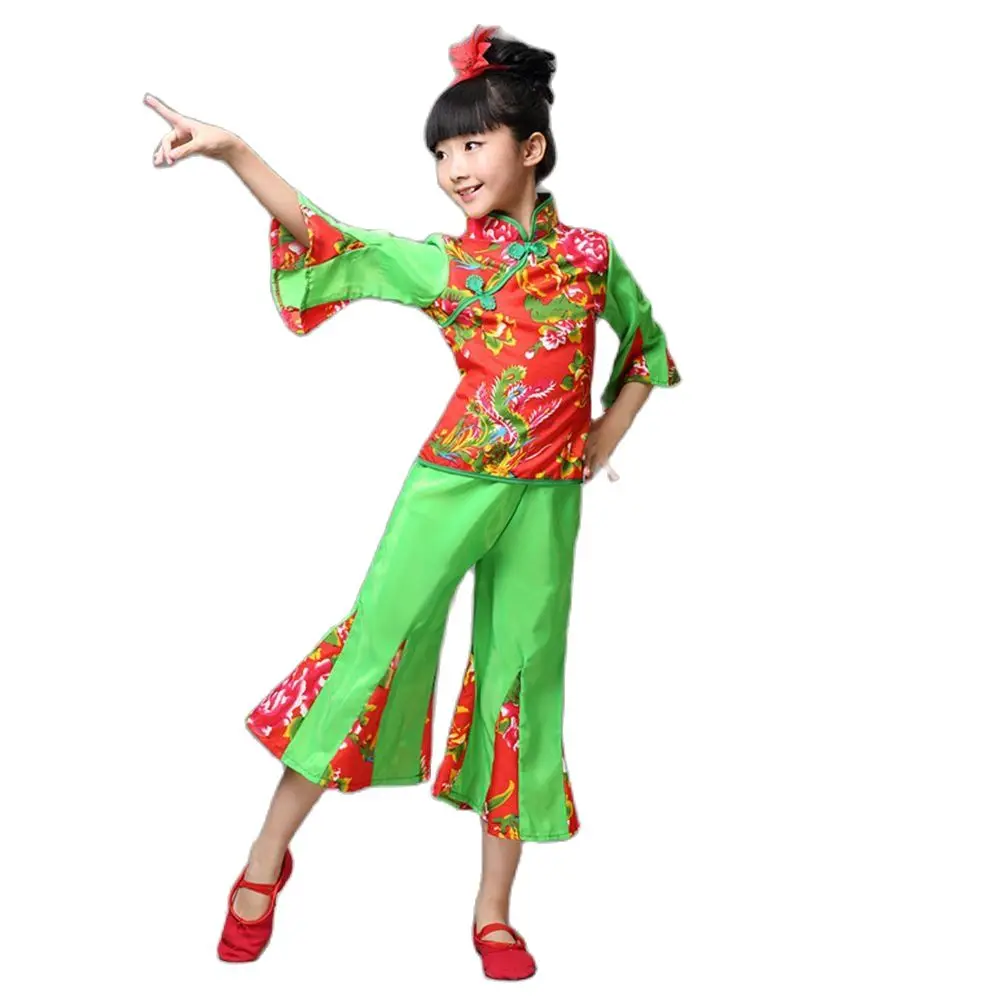 Детский танцевальный костюм Yangke, Китайская народная танцевальная одежда для девочек, Новогодняя одежда, рождественский подарок
Детский танцевальный костюм Yangke, Китайская народная танцевальная одежда для девочек, Новогодняя одежда, рождественский подарок