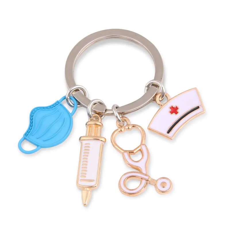 Creative Dripping Oil Keychain Doctor Medical Tool Stethoscope Syringe Mask Key Ring Nurse Medical Student Gift Keychain
Creative Dripping Oil Keychain Doctor Medical Tool Stethoscope Syringe Mask Key Ring Nurse Medical Student Gift Keychain