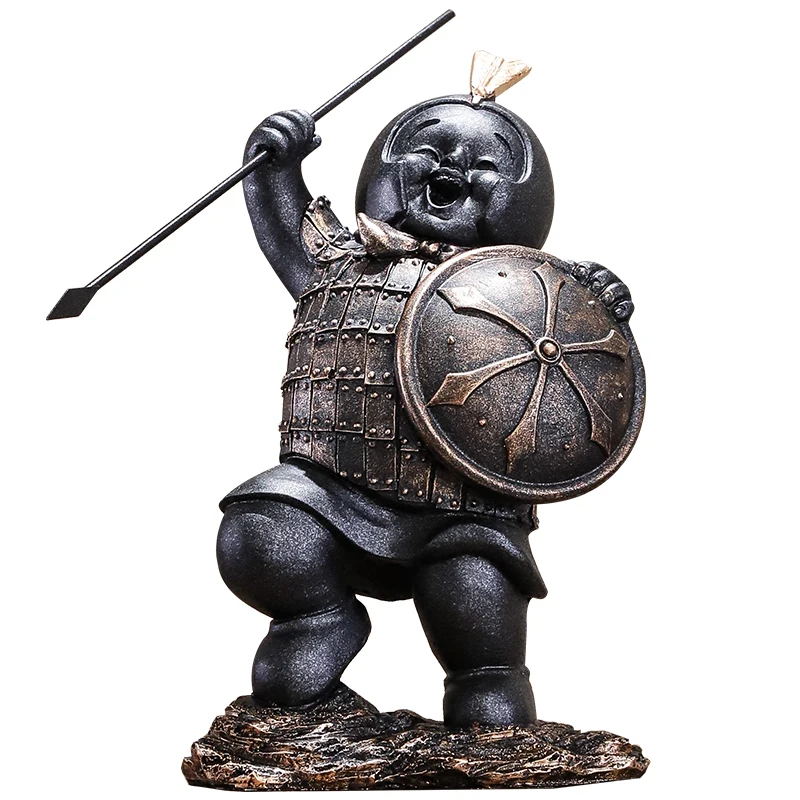 Retro Warrior Decoration Qin Terracotta Warrior sculpture Doll Cavalry Soldier Knights resin statue Home Decorations
Retro Warrior Decoration Qin Terracotta Warrior sculpture Doll Cavalry Soldier Knights resin statue Home Decorations