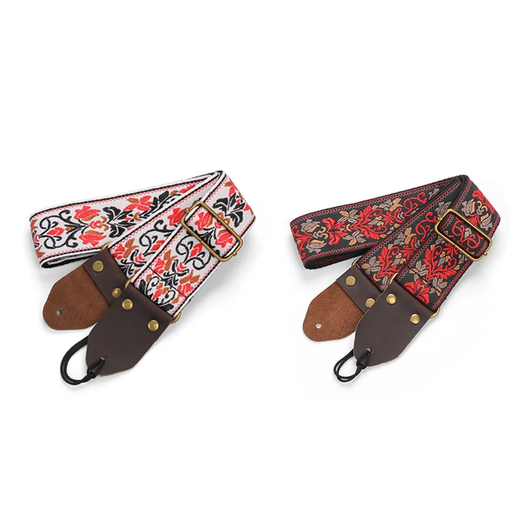 Guitar Strap With Tie Rope Tail Nail Genuine Leather New Exclusive Design Adjustable Embroidery Woven Guitar Strap Universal
Guitar Strap With Tie Rope Tail Nail Genuine Leather New Exclusive Design Adjustable Embroidery Woven Guitar Strap Universal