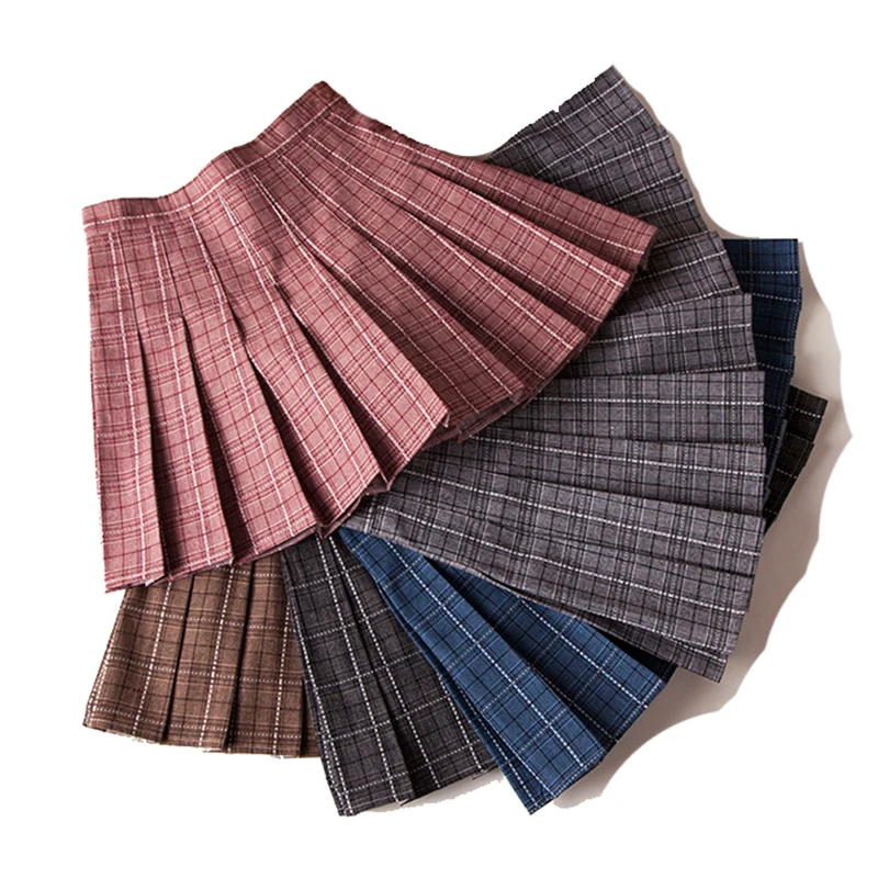 Pleated Skirts Women High Waist Plaid Skirt Kawaii Sweet Korean Style Student Preppy Japan Cute Lolita Dance Mini Summer Skirt 
Pleated Skirts Women High Waist Plaid Skirt Kawaii Sweet Korean Style Student Preppy Japan Cute Lolita Dance Mini Summer Skirt