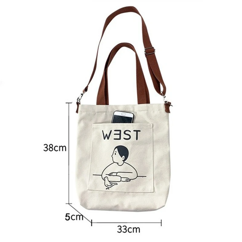 Women's Tote Handbag Ladies Casual Shoulder Bag Female Cross Body Bags Cotton Cloth Shopper Bag Girl Messenger Bag
Women's Tote Handbag Ladies Casual Shoulder Bag Female Cross Body Bags Cotton Cloth Shopper Bag Girl Messenger Bag