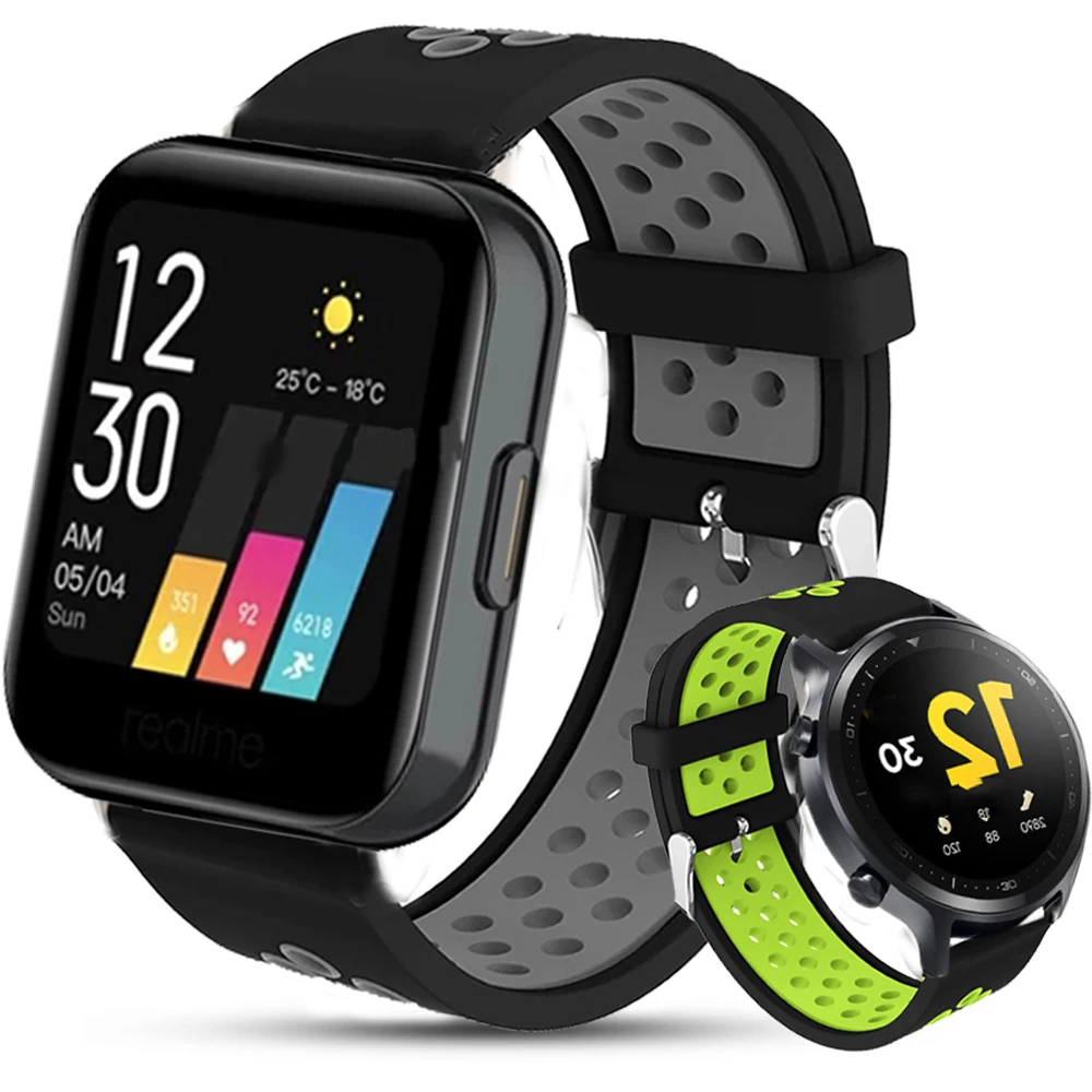 Ремешок силиконовый для Realme Watch S Pro, спортивный Воздухопроницаемый браслет для смарт-часов
Ремешок силиконовый для Realme Watch S Pro, спортивный Воздухопроницаемый браслет для смарт-часов