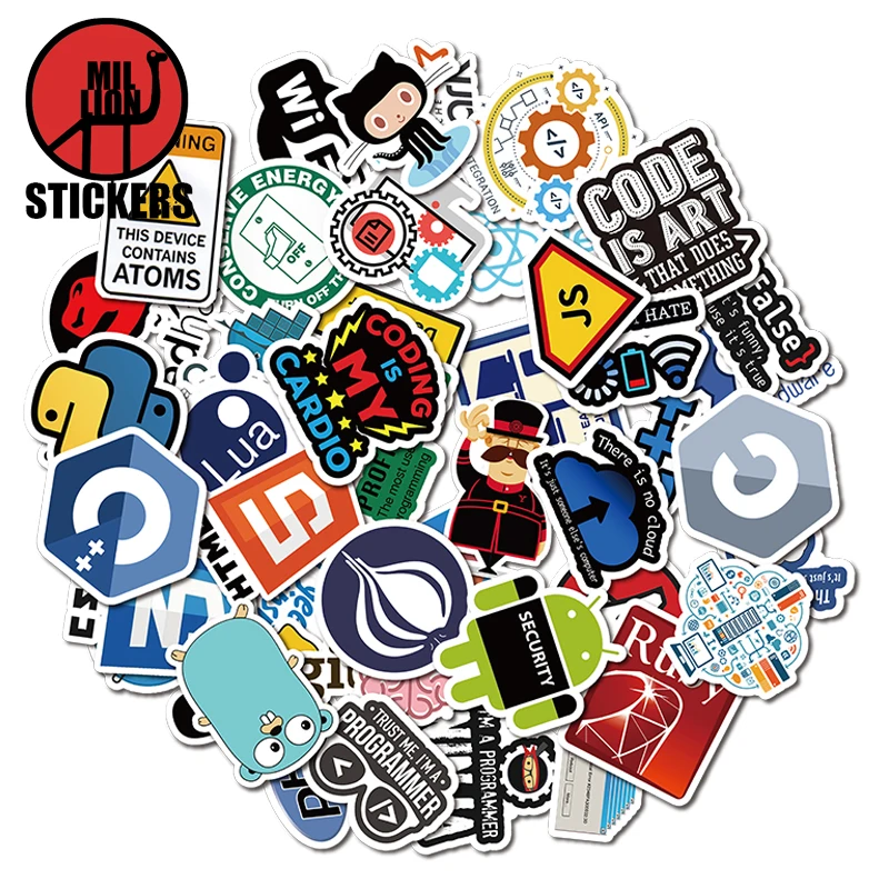 25/50 шт. интернет Java наклейка Geek Html Cloud C ++ Программирование языков программатор Php