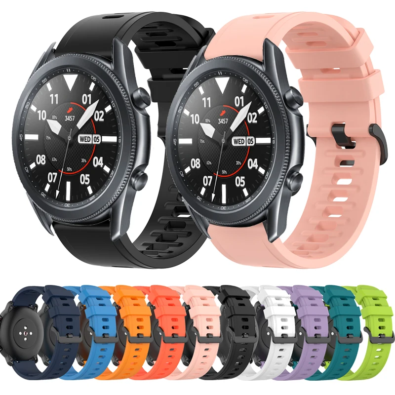 Watchband For Samsung Galaxy Watch 3 45mm 41mm Strap Bracelet 20mm / 22MM Watchstrap Silicone For Samsung Gear S2 S3 wristband
Watchband For Samsung Galaxy Watch 3 45mm 41mm Strap Bracelet 20mm / 22MM Watchstrap Silicone For Samsung Gear S2 S3 wristband