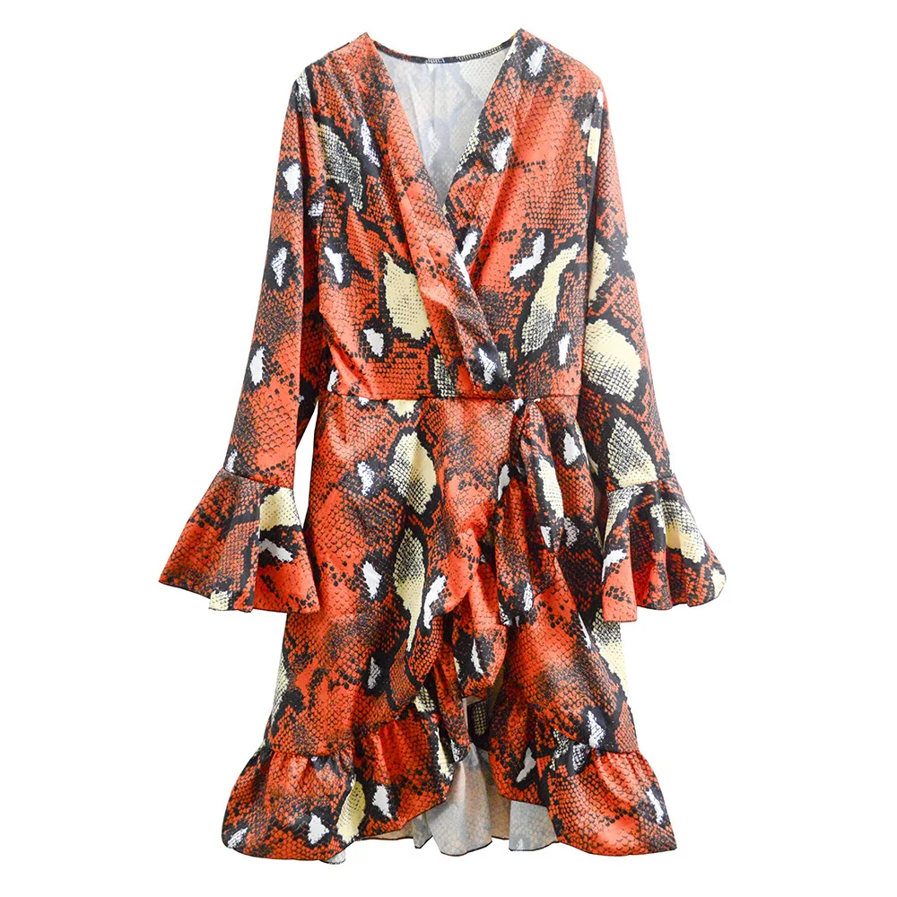 Large Women's Autumn Winter Dress 2020 New Autumn Women's Long Sleeve Snake Print Skirt Woman Plus Size Dresses Long Dress Korea
Large Women's Autumn Winter Dress 2020 New Autumn Women's Long Sleeve Snake Print Skirt Woman Plus Size Dresses Long Dress Korea