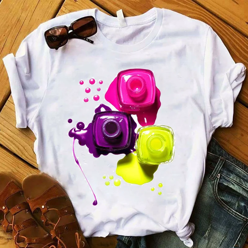 Women Lady T Shirt Elegance Nail Polish 3D Print Tshirt Ladies Short Sleeve Tee Shirt Women Female Tops Clothes Graphic T-shirt
Women Lady T Shirt Elegance Nail Polish 3D Print Tshirt Ladies Short Sleeve Tee Shirt Women Female Tops Clothes Graphic T-shirt