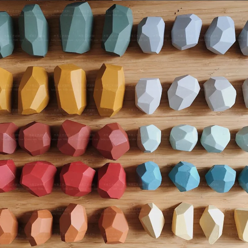 Wooden Building Block Toys For Kids Colored Stone Educational Rainbow Creative Nordic Style Stacking Game Children Toy Gift
Wooden Building Block Toys For Kids Colored Stone Educational Rainbow Creative Nordic Style Stacking Game Children Toy Gift