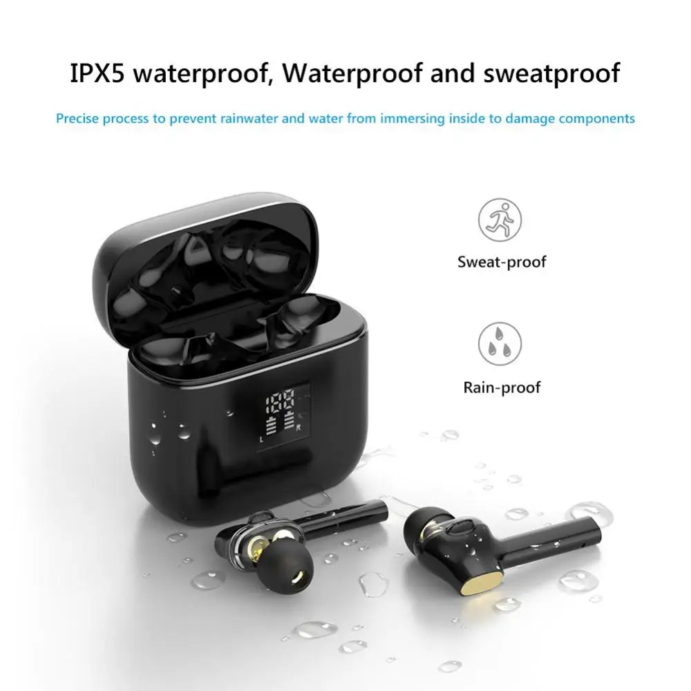 T07 wireless bluetooth headset TWS in-ear graphene noise-cancelling double dynamic music headset
T07 wireless bluetooth headset TWS in-ear graphene noise-cancelling double dynamic music headset