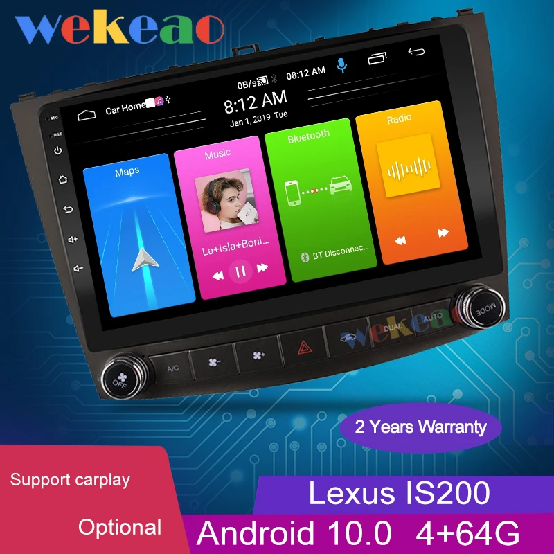 Wekeao 10.1" 1 Din Android 10.0 Car Radio Automotivo For Lexus IS IS250 IS200 IS220 IS300 Car Dvd Player Auto GPS Navigation 4G
Wekeao 10.1" 1 Din Android 10.0 Car Radio Automotivo For Lexus IS IS250 IS200 IS220 IS300 Car Dvd Player Auto GPS Navigation 4G