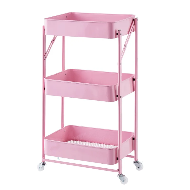 Foldable Storage Cart No Installation of Folding Kitchen Supplies Shelving Mobile Multi-layer Storage Cart
Foldable Storage Cart No Installation of Folding Kitchen Supplies Shelving Mobile Multi-layer Storage Cart