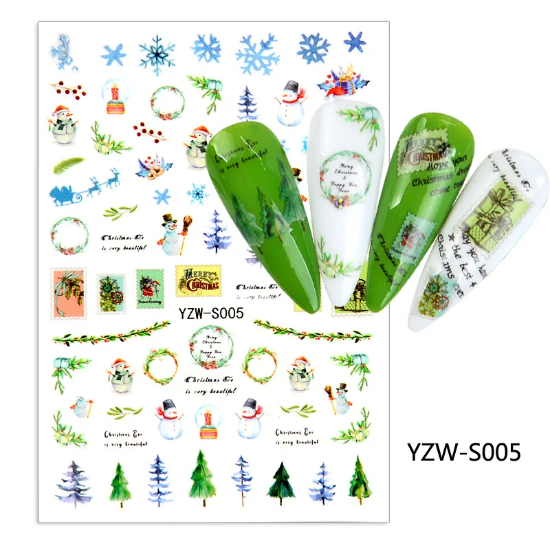 Self-adhesive 3D Stickers for Nails Christmas Tree Vine Sled Nail Art Decorations Small Size Fashion Stickers Women Nail Foil
Self-adhesive 3D Stickers for Nails Christmas Tree Vine Sled Nail Art Decorations Small Size Fashion Stickers Women Nail Foil