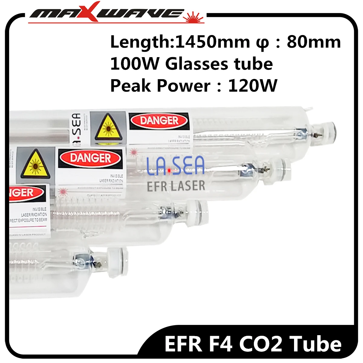 EFR CO2 лазерная трубка F4 100 Вт Длина 1450 мм диаметр 80 используется для лазерной
