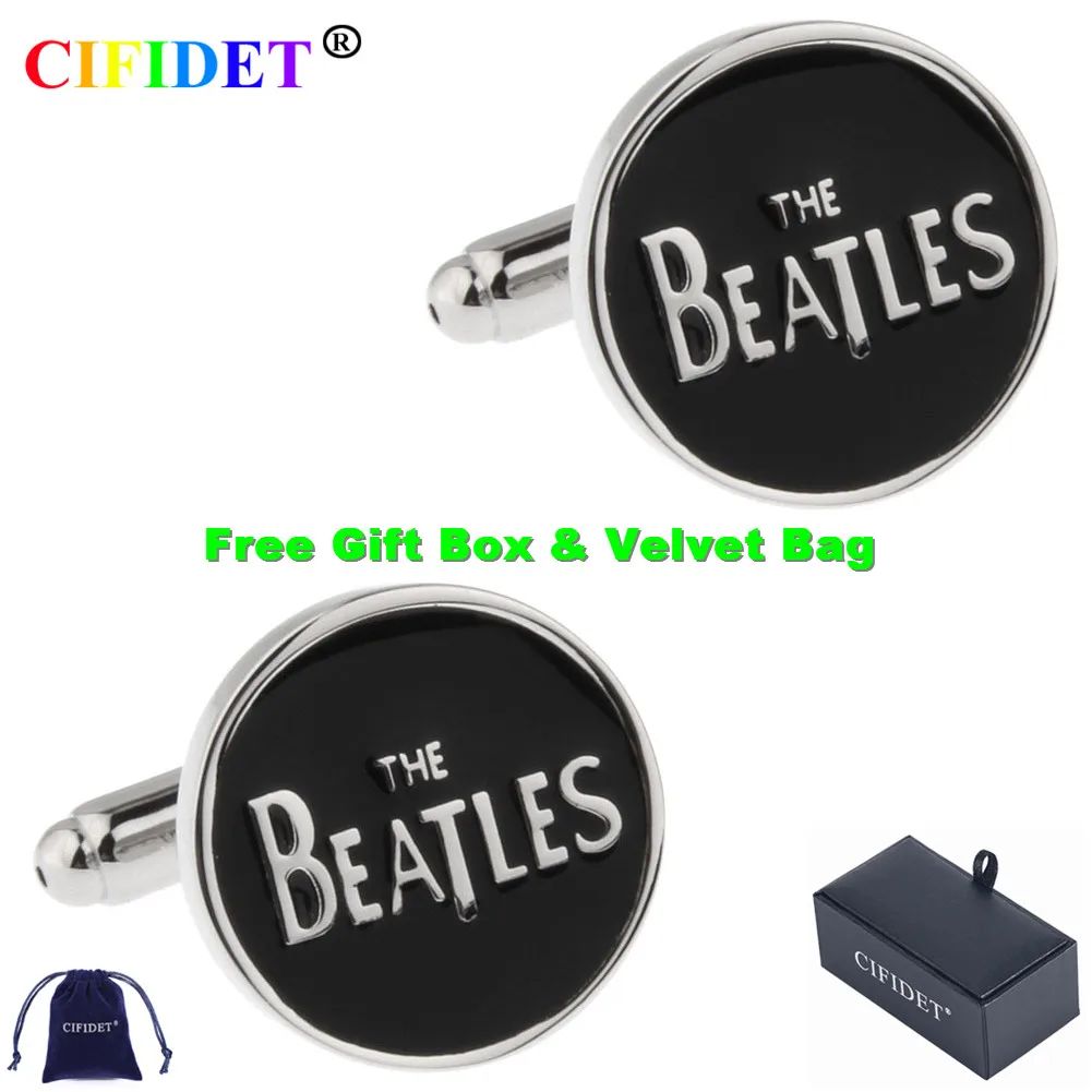 CIFIDET Black Beatles Cufflink Cute Romantic Shirt Cuff Link With Velvet Bag and Gift Box Jewelry Accessories Present for Men
CIFIDET Black Beatles Cufflink Cute Romantic Shirt Cuff Link With Velvet Bag and Gift Box Jewelry Accessories Present for Men