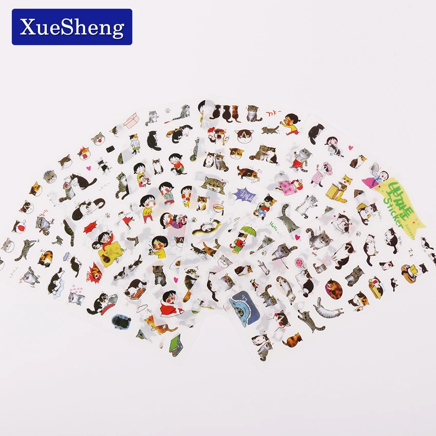 6 PCS/set Korea Creative PVC Cute Cats Transparent Calendar Diary Book Sticker Scrapbook Decoration Stationery
6 PCS/set Korea Creative PVC Cute Cats Transparent Calendar Diary Book Sticker Scrapbook Decoration Stationery