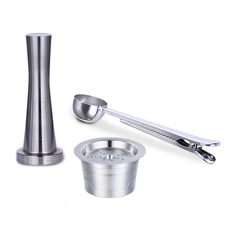 3Pcs Reusable Coffee Capsule Filter Cup Baskets for Verismo /KFEE /CBTL Replacement Coffee Pods Cup Coffee Powder Hammer
3Pcs Reusable Coffee Capsule Filter Cup Baskets for Verismo /KFEE /CBTL Replacement Coffee Pods Cup Coffee Powder Hammer