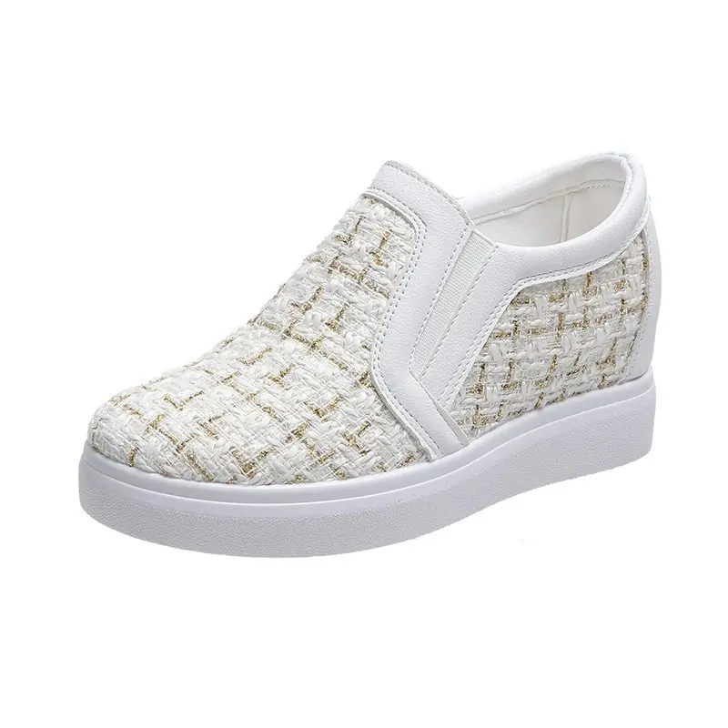 White Shoes for Women Autumn 2020 New Hidden Height Increasing Lazy Shoes Casual Student One Pedal Loafer Female Fashion
White Shoes for Women Autumn 2020 New Hidden Height Increasing Lazy Shoes Casual Student One Pedal Loafer Female Fashion
