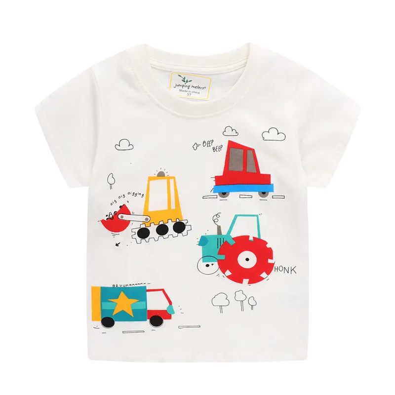 Jumping Meters New Summer Boys Cartoon Tees Print Baby T shirts Fashion Cotton Boys Girls Tops Hot Selling Toddler Clothes
Jumping Meters New Summer Boys Cartoon Tees Print Baby T shirts Fashion Cotton Boys Girls Tops Hot Selling Toddler Clothes