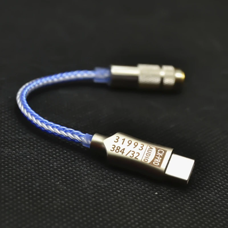 Newest CX31993 USB Type C DAC Headphone Amp Blue with 3.5mm Output SNR128dB PCM 32b/384kHz For Android Windows10 phone call
Newest CX31993 USB Type C DAC Headphone Amp Blue with 3.5mm Output SNR128dB PCM 32b/384kHz For Android Windows10 phone call
