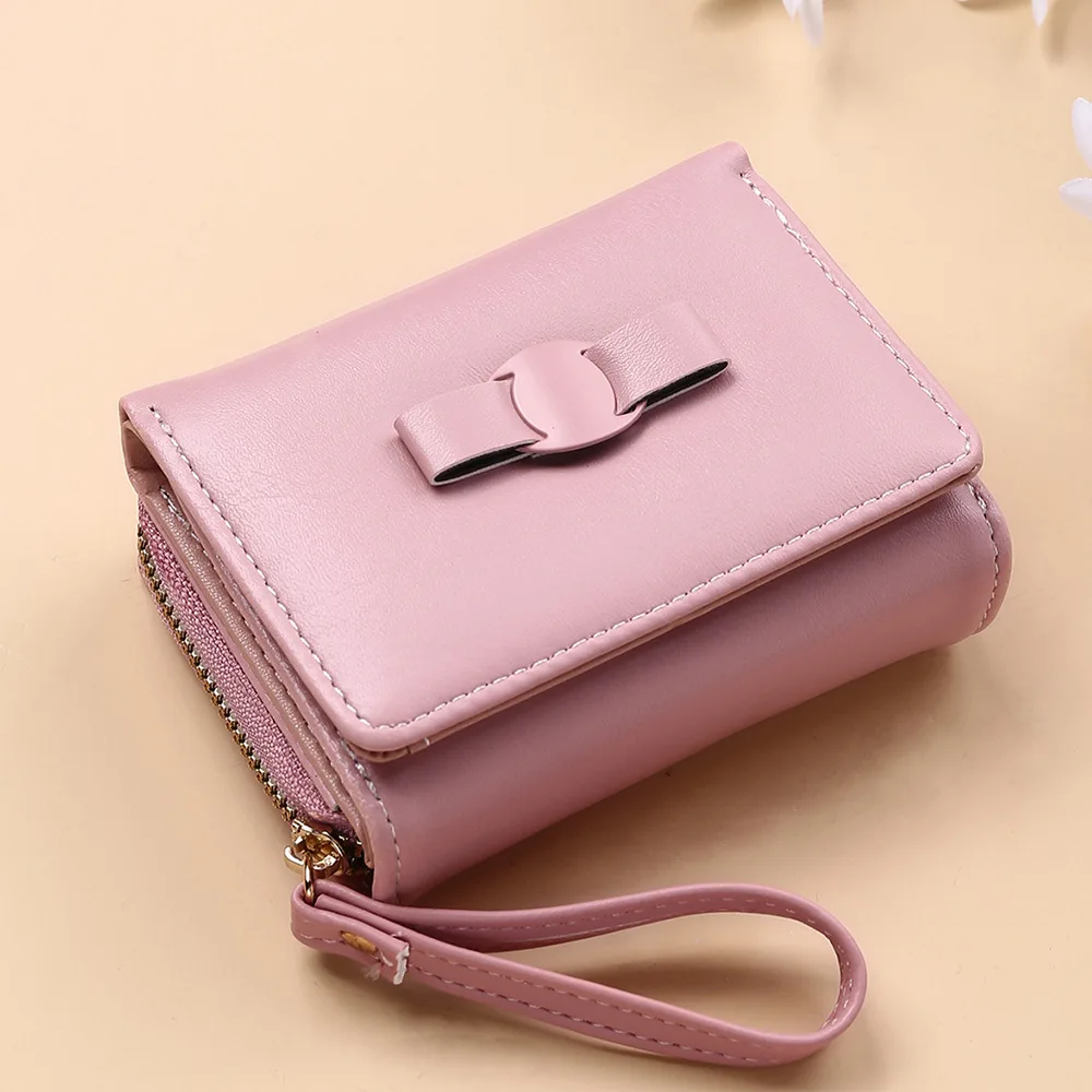 2021 New Women's Wallet Cute Bow Small Wallet Buckle Folding Girl Wallet Brand Designed Pu Leather Coin Purse Female Card Holder
2021 New Women's Wallet Cute Bow Small Wallet Buckle Folding Girl Wallet Brand Designed Pu Leather Coin Purse Female Card Holder