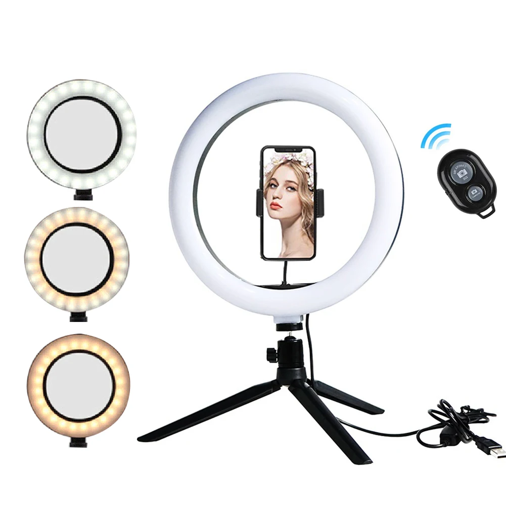 Photo LED Selfie Fill Light 10inch Dimmable Camera Phone 26CM Ring Lamp With Stand Tripod For Makeup Video Live Studio
Photo LED Selfie Fill Light 10inch Dimmable Camera Phone 26CM Ring Lamp With Stand Tripod For Makeup Video Live Studio