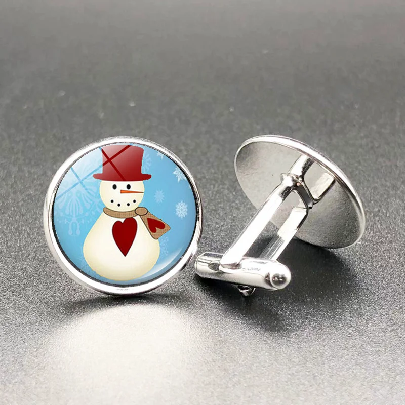 Christmas Christmas Snowman Coronal Cufflinks Fashion Vintage Cufflinks 
Christmas Christmas Snowman Coronal Cufflinks Fashion Vintage Cufflinks