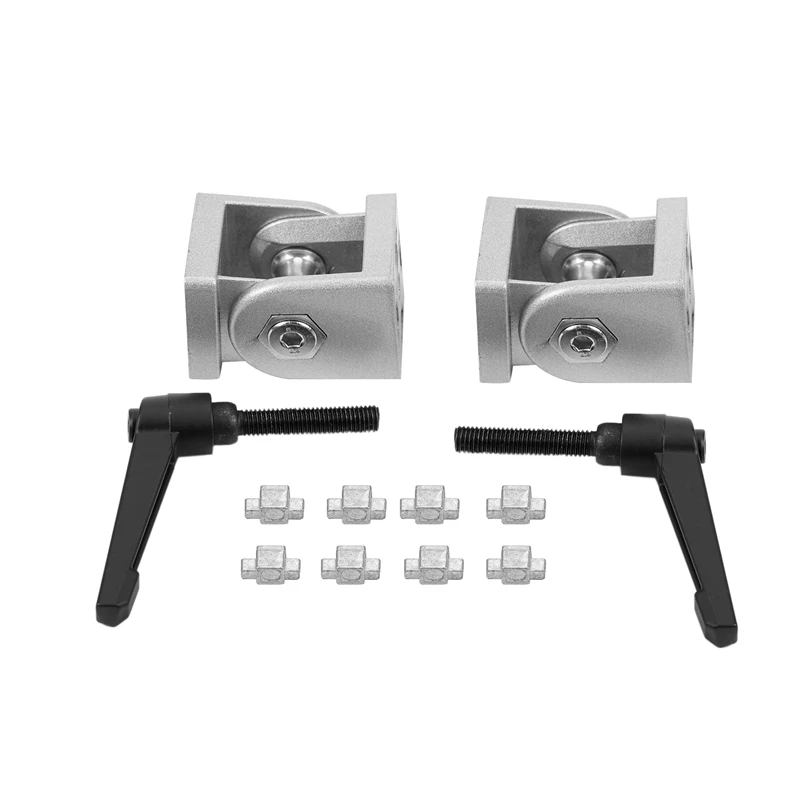 2Pcs Die Cast Aluminum Flexible Pivot Joint Connector With Handle Corner Hinge For Aluminum Extrusion Profile 40S
2Pcs Die Cast Aluminum Flexible Pivot Joint Connector With Handle Corner Hinge For Aluminum Extrusion Profile 40S