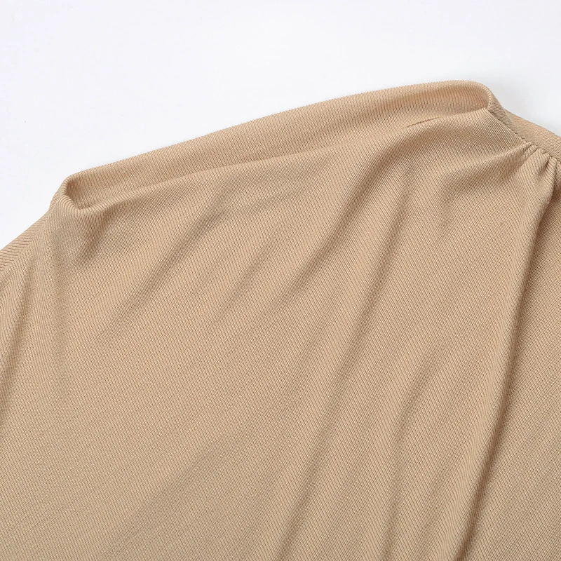 GALCAUR Short T Shirt For Women O Neck Long Sleeve Ruched Slim Solid Knitting Casual Black T Shirts Female 2020 Autumn Clothing
GALCAUR Short T Shirt For Women O Neck Long Sleeve Ruched Slim Solid Knitting Casual Black T Shirts Female 2020 Autumn Clothing