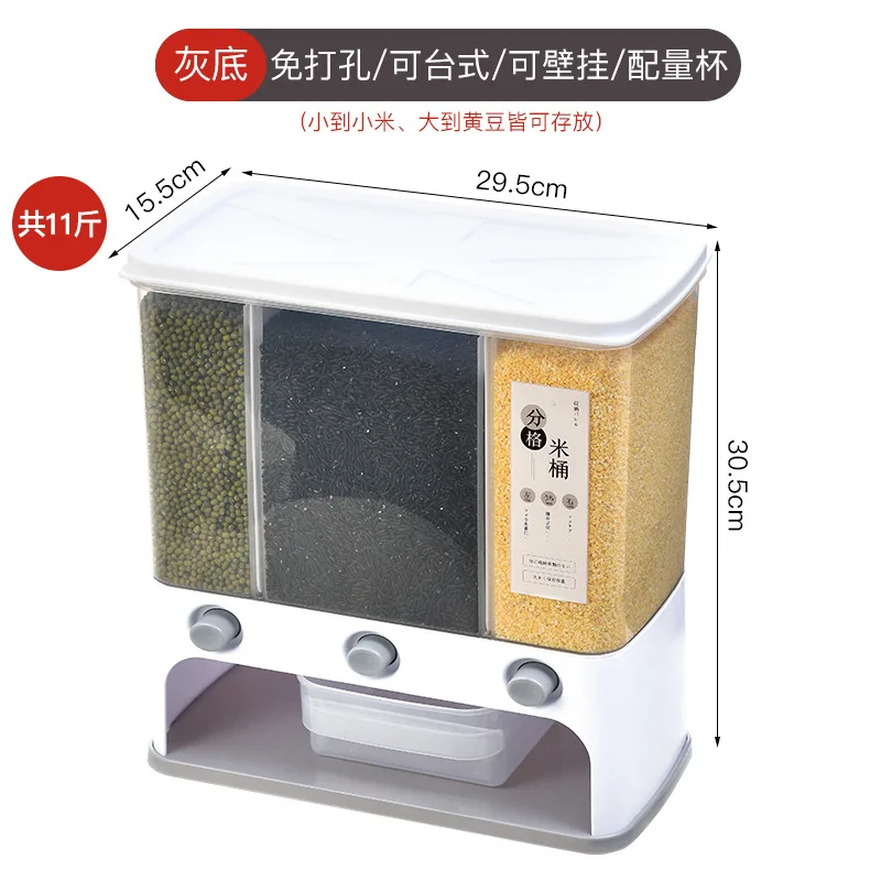 New Can Be Wall-mounted Moisture-proof Insect-proof Rice Box Kitchen Storage Box Organizer Container Sealed Plastic Container
New Can Be Wall-mounted Moisture-proof Insect-proof Rice Box Kitchen Storage Box Organizer Container Sealed Plastic Container