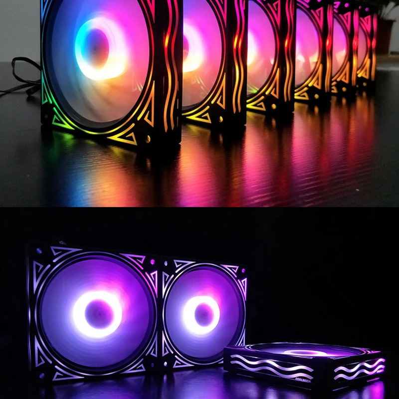 COOLMOON F-JL Computer Case PC Cooling Fan RGB Adjust 120mm Quiet + IR Remote New Computer Cooler RGB CPU Case Fan Three in One
COOLMOON F-JL Computer Case PC Cooling Fan RGB Adjust 120mm Quiet + IR Remote New Computer Cooler RGB CPU Case Fan Three in One